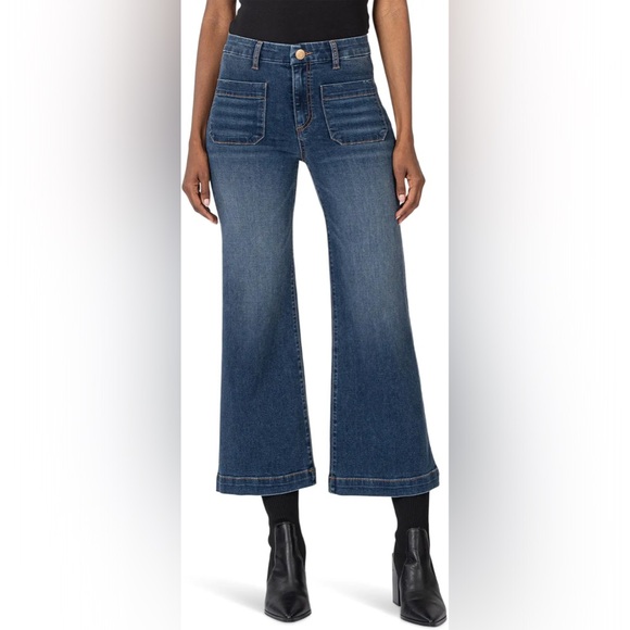 Kut from the Kloth - Meg High Rise Wide Leg - size 6 - Dandle W/Dk Base Wash - Picture 5 of 6